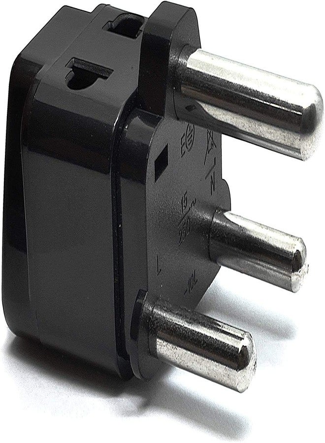 Orei India to South Africa, Botswana, Namibia & More (Type M) Travel Adapter Plug - 2 in 1 - CE Certified - RoHS Compliant - 4 Pack - Black Color (P21-10L-4PK) - Image 4